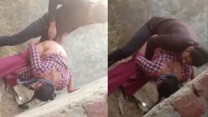 Desi Randi fucked in doggy style outdoors
