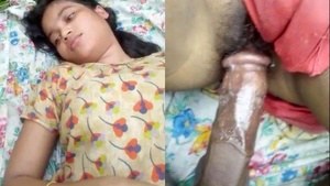 Desi young pussy eats Big Cock outdoors