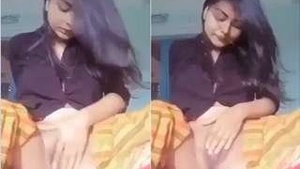 Horny Girl Shows Her Wet Pussy