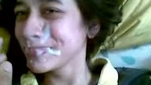 Teenager plays with her lover in missionary position and gets fucked on her face
