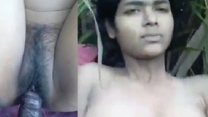 Tribal indian desi girl sex with bf outdoors
