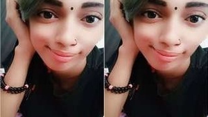 Sexy girl shows her pussy to her lover on a video call