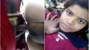Country Girl Desi gets her Tight Asian Pussy Fucked Hard by Lover Outdoors
