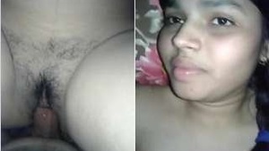 Desi Pretty Girl with a Tight Titty rammed a Lover's Hard Anal Fuck