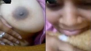 Desi Indian Girl Shows Tits On Video Call