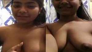 Hot Desi Girl Shows Her Boobs On Video Call