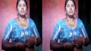 Sexy Desi Bhabhi on a video call