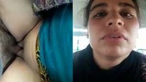 Pretty Indian girl getting fucked in the car