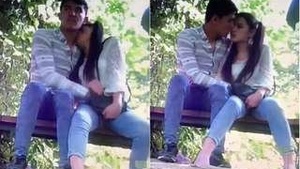 Nepali Lover Outdoor Romance, Filmed by CC tv