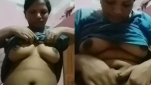 Horny girl masturbating on camera