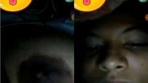 Pretty Girl Shows Tits and Pussy to Lover on Video Call