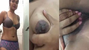 Bathroom porn movie featuring a chubby chick that teases