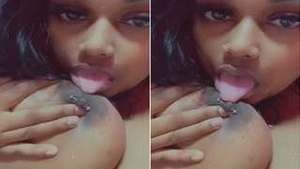 Horny HPI Girl Shows Her Big Tits and Blowjob