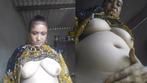 Busty Aunt Desi with tits and pussy