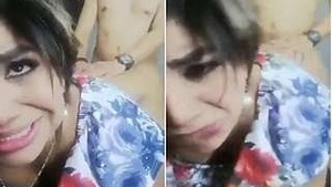A horny girl getting fucked