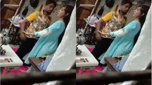 Lover fucks in a trailer store