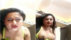 Sexy Bhabhi Shows Her Boobs To Lover On Video Call