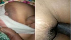Sexy Telugu Wife Presses Her Breasts And Fucks