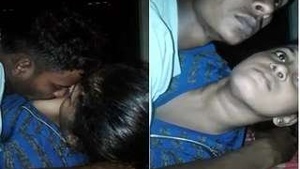 Pretty Desi Girl Sucking Lover's Tits