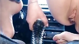 Almost burning to apply the car