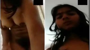 Exclusive Cute View of Indian Girl Desi Showing Her Tits and Pussy On Video Call