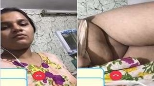 Horny Girl Shows Tits and Pussy Video Call