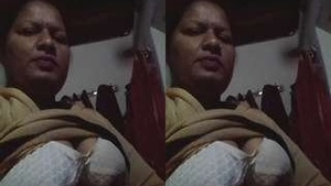 Horny Panjabi Bhabhi Shows off her big tits and pussy
