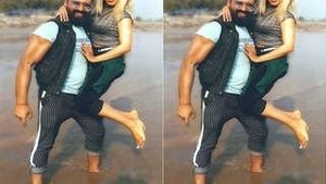 Hot Desi Sucking Cpl's Breasts and Blowjob