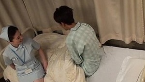 Kinky Japanese nurse keeps patient happy with over 69 intercourse