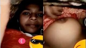 Rustic Girl Shows Tits In Video Call