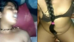 Desi X video features a stunning housewife with a seductive expression during sex