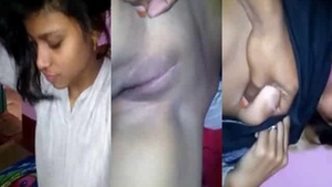 Seductive young woman exposes her genitals on camera