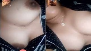 Amateur Latina Shows Off Her Big Boobs and Pussy on Video Call