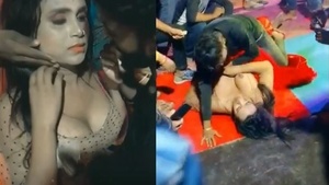 Biharis erotic dance show in public