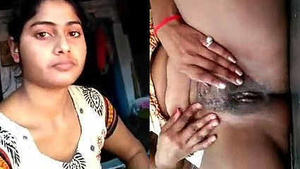 Horny desi girl fingering her pussy licking with Petroliam Jel
