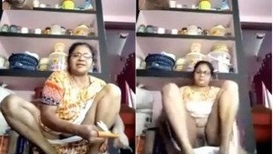 Indian Aunties Pussy Gets Pleasured by Black Lover on Video Call