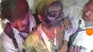 New colleague gets rubbed and color-filled in this hot video