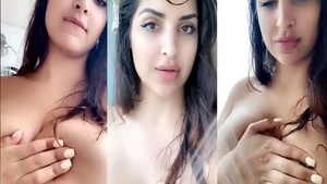 Sexy Wife Takes a Nude Shower selfie in 586 Video