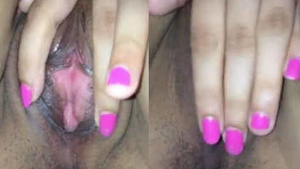 Indian beauty pleasures herself with a variety of toys and techniques