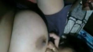 Sexy bhabhi flaunts her big assets on video call