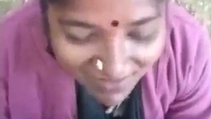 Outdoor blowjob
