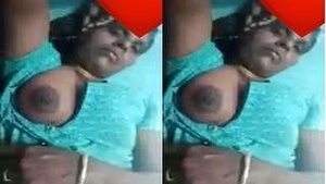 Video call with a mature aunt who loves to show off her big boobs