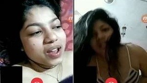 Exclusive Video Call with Sexy Bhabhi Showing Her Pussy
