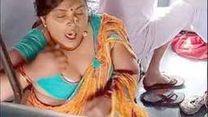 Desi Villages Big Boobed Babe Shows Off on Train