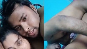 A stunning girl films herself having sex in her own video