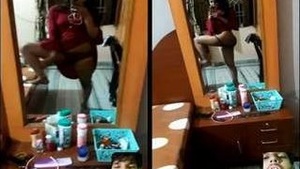 Desi Hot Girl Teases and pleases on Video Call with Her Sensual Pussy and Ass