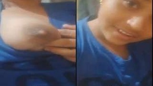 Video Call: Telugu Girl Shows Her Big Breasts to Lover