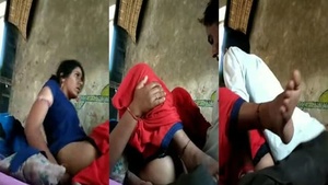A rusty guy with a disability has sex with his wife in this steamy video