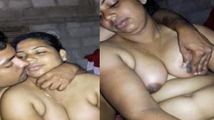 Malla aunties steamy boob-pressing session