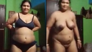 Mature woman flaunts her naked body on camera